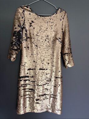 The Room medium Gold Sequin Party Dress